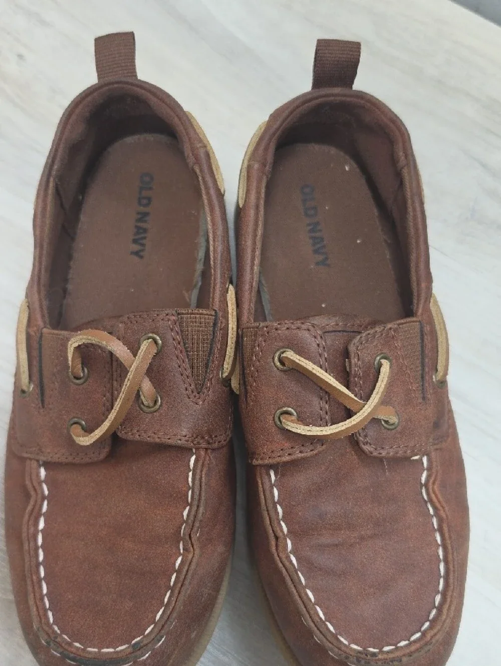 Old Navy Brown Kids Moccasin Slip-Ons
